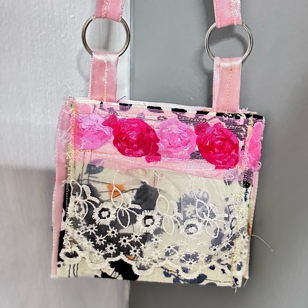 RUBYRUDI Necklace Purse, Hand Crafted, Amulet Wallet Pouch Artisan OOAK Signed